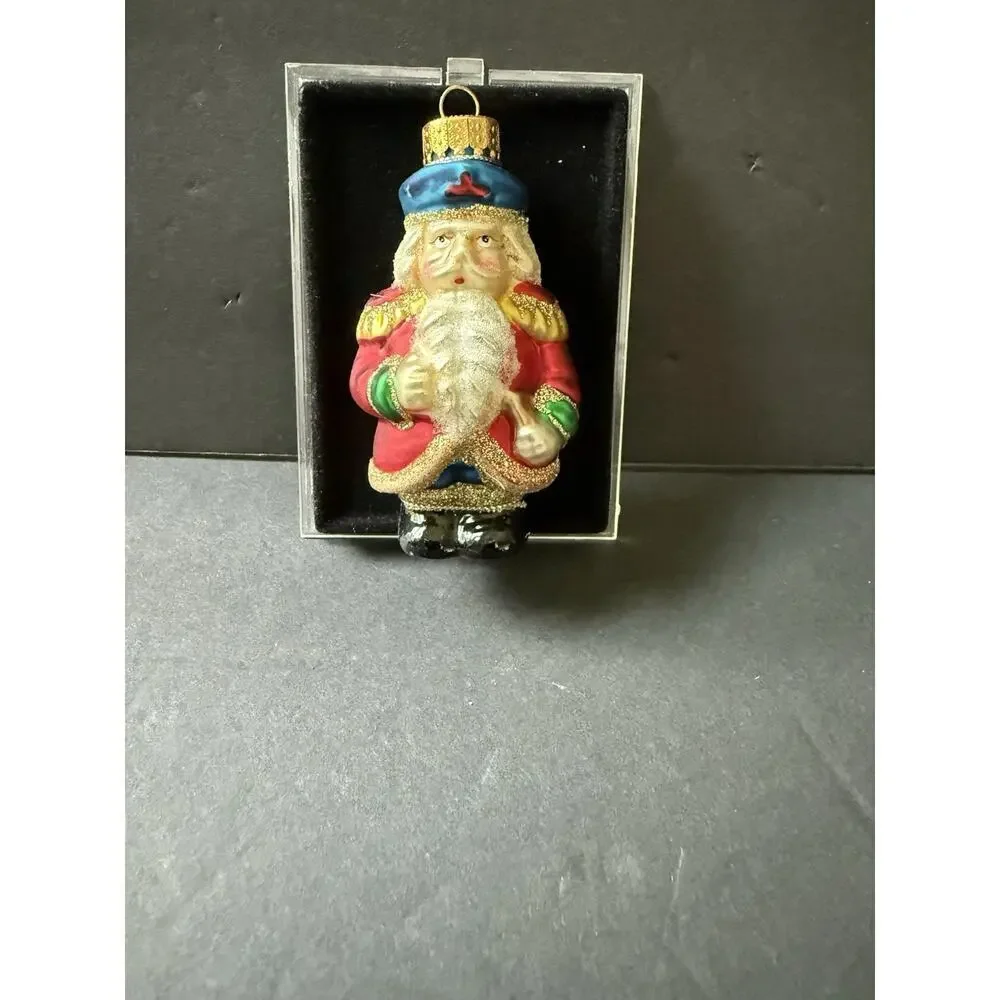 Handblown Glass Santa Christmas Ornament 2003 Holiday Decor